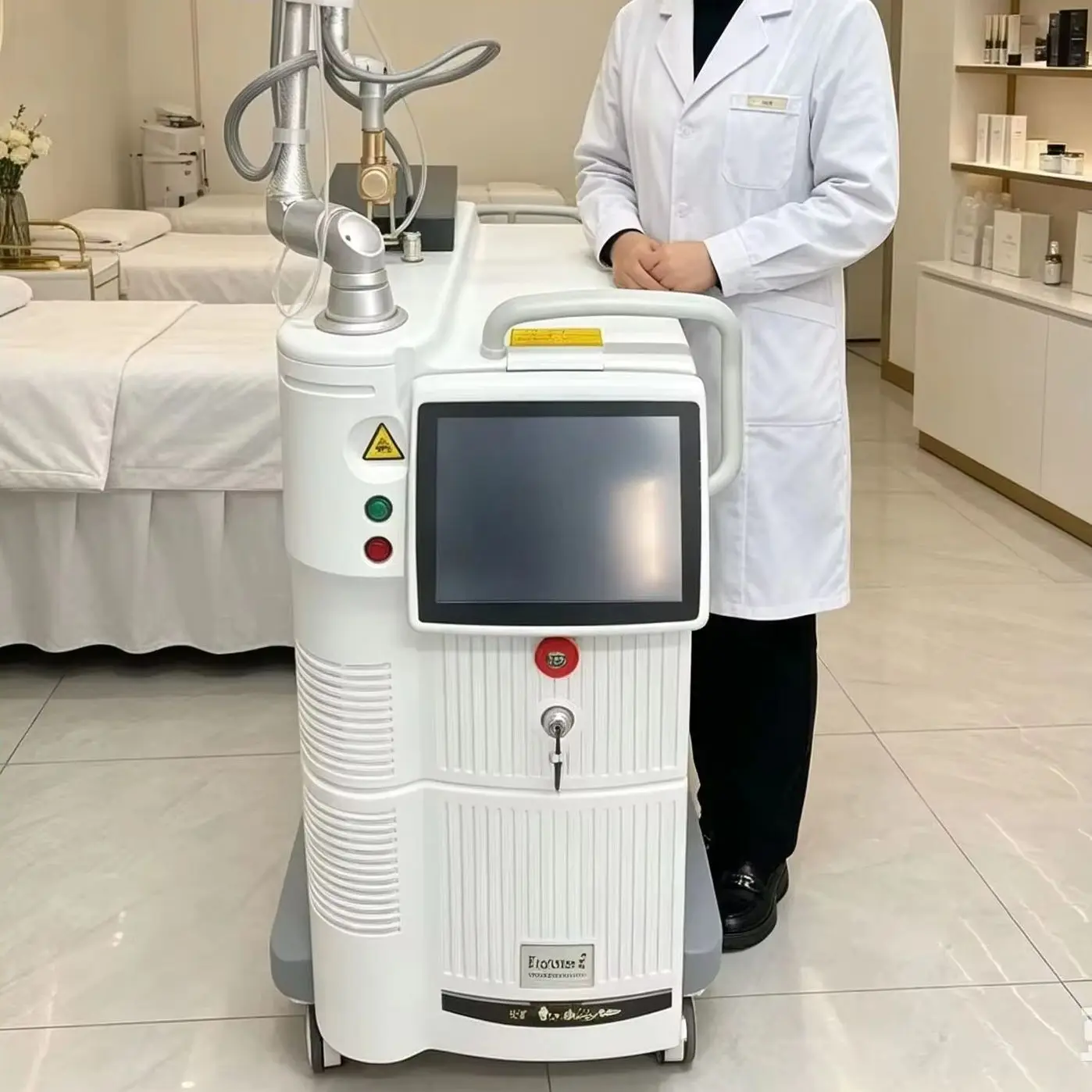 Professional Vertical Fractional CO2 Lase Machine Portable Skin Rejuvenation Device For Carbon Peel, Acne Scars & Skin Tighten