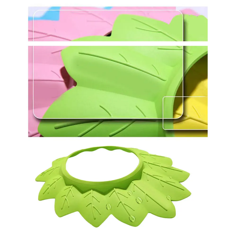 

1pc Adjustable Bathing Cap For 3 Months To 6 Years Soft Waterproof Shampoo Shield Hat Kids Shower Cap Infant Bathing