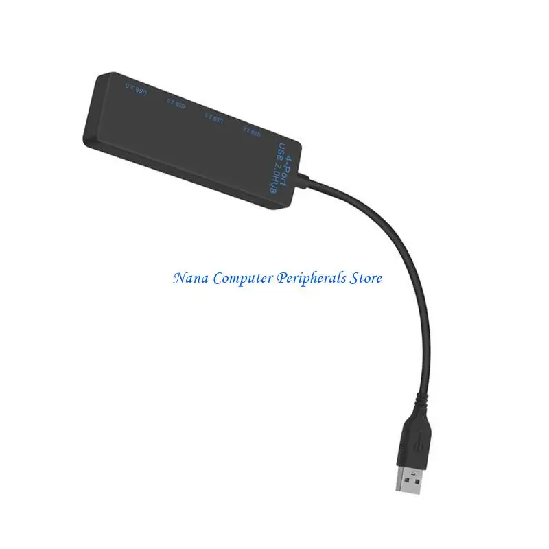 F68C Multiports USB Hub 4Outputs Splitter Expander USB สำหรับการเชื่อมต่ออุปกรณ์ต่อพ่วงอย่างต่อเนื่องเช่นเมาส์และคีย์บอร์ด