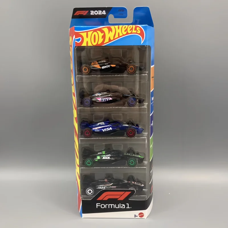 

In Stock Hot Wheels JBJ78 JBJ58 F1 Formula 1 Racing Series Five Car Set Alloy Car Mercedes Benz Mclaren Model Toy Car Gifts