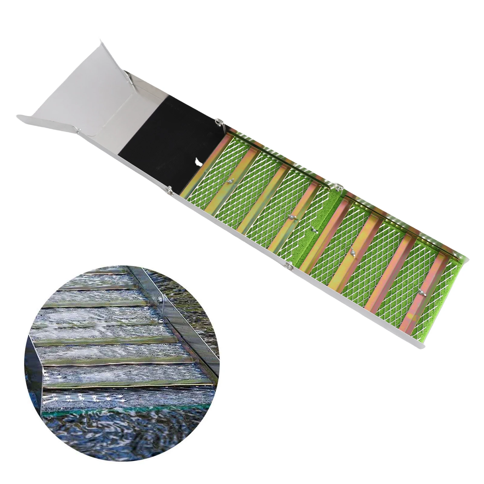 

Коробка для мусора для добычи золота, складная коробка для мусора из алюминиевого сплава, портативный желоб для добычи золота, инструмент для измерения и восстановления