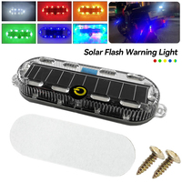 Solar Car Strobe Warning Light Auto Emergency Light Electric Motorcycle Truck Brake Taillight Waterproof Flashing Lights