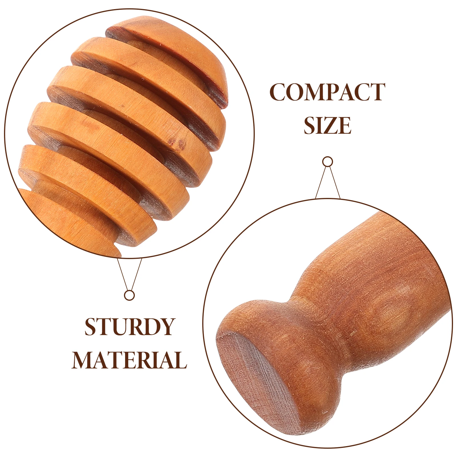 

Wooden Honey Stick Stirring Mixing Stirrers Portable Spoons Reusable Dipper Sticks