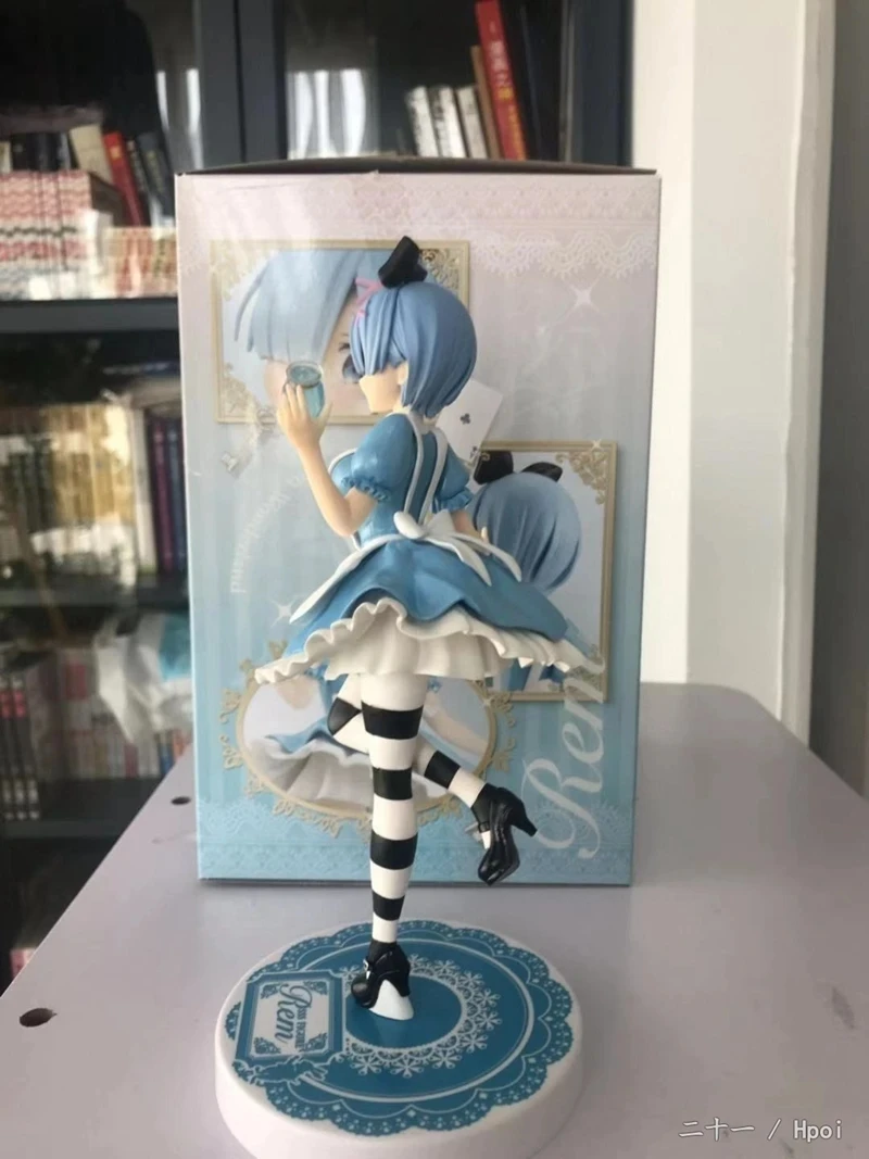Rem Figurka Anime Re:Life In A Different World From Zero Figurka Super Special Series In Wonderland Blue Maid Outfit Model lalki