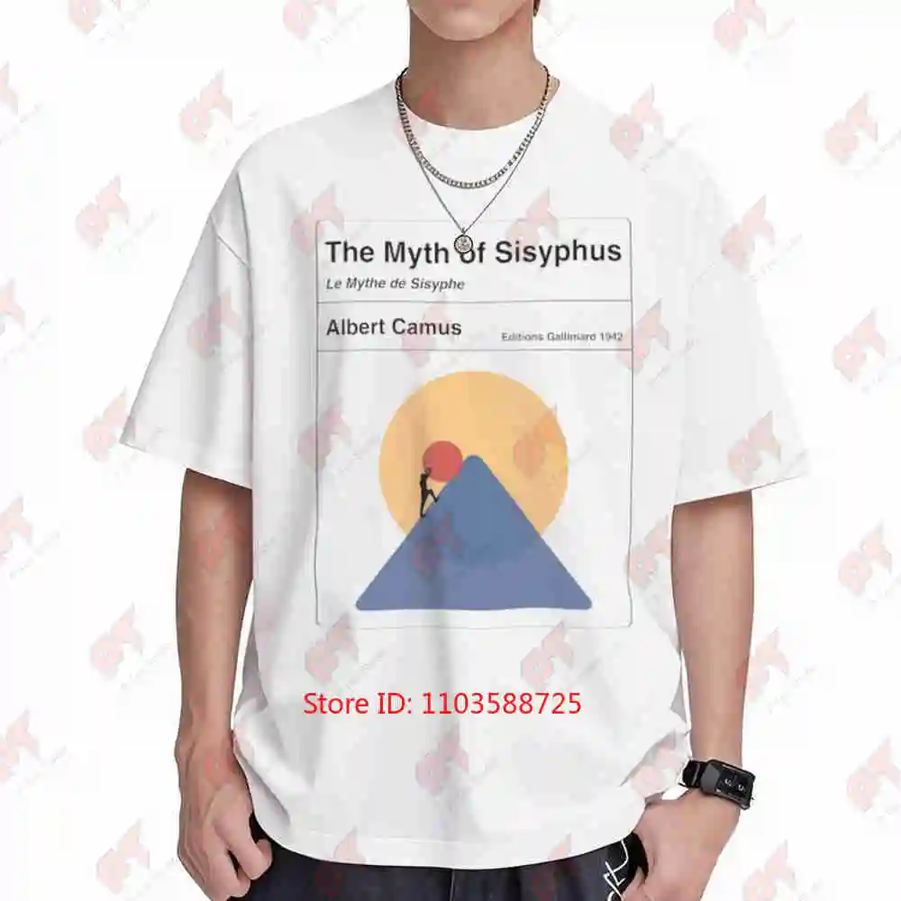 Myth Of Sisyphus Camus Quote Short Sleeve Tee 100% Cotton T-Shirt