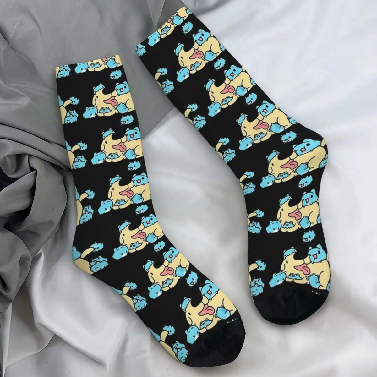 Bugcat Capoo And Funny Dog (2) Socks Casual Stockings Winter Non-Slip Adults Men Socks Soft Breathable Design Outdoor Socks