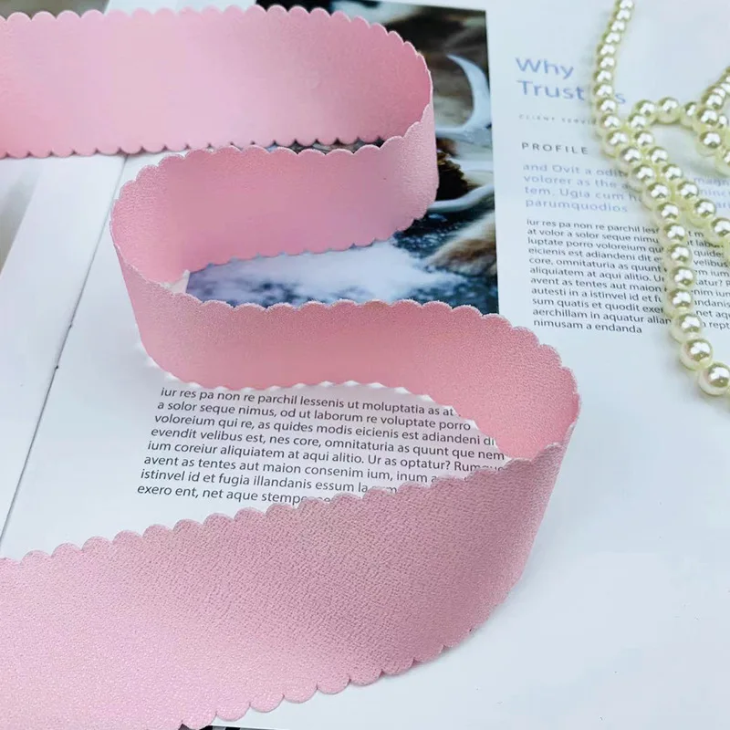 10 Yards 40mm double-sided Wavy lace ribbon DIY handmade material Headwear for hair bows clothing shoesaccessories 236271