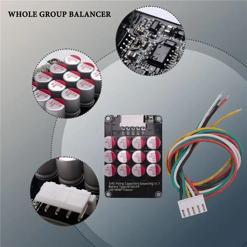 A31T 4S 5A Whole Group Balancer Active BMS Board Lithium Lipo Lifepo4 Battery Equalizer for Energy Transfer Capacitor