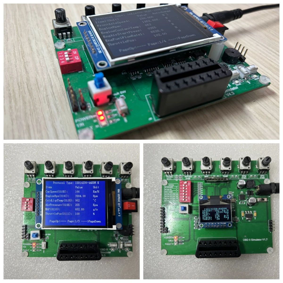 For vehicle OBD/ECU/J1939 emulator /ELM327 test development/vehicle to everything