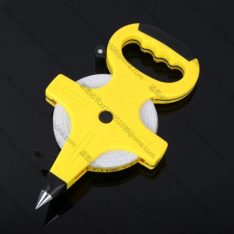 It Is Suitable for 30m 50m Engineering Measurement 100m Hand-cranked Ground Insertion Ruler Steel Frame Ruler,Plastic Frame Long
