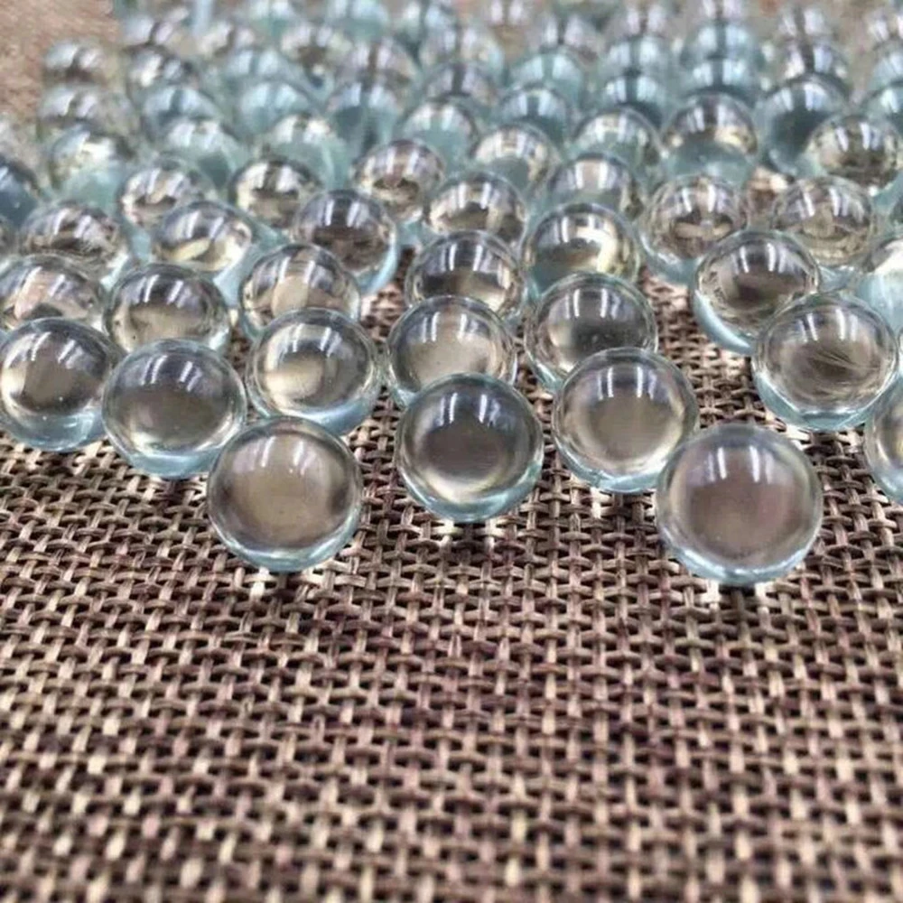 Cuentas de máquina de 14mm y 16mm, bolas de rebote de mármol sólido, canicas de juegos de vidrio transparente, bolas de vidrio
