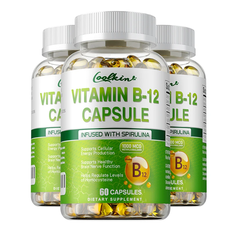 Vitamin B12 Capsules - Methylcobalamin Supplement for Mind, Energy, Brain, Mood, Heart Support