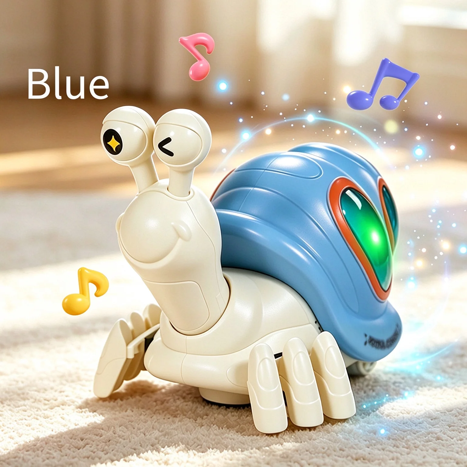 Wanxiang crawling conch snail toy, with lights, fun music, automatic obstacle avoidance, baby early education enlightenment toy