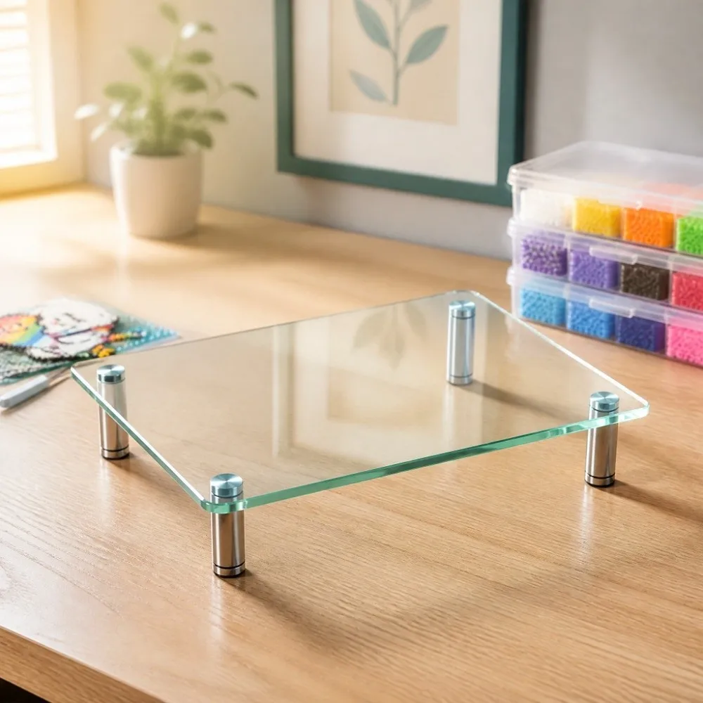 High Temperature Resistant Fuse Beads Workbench Thickened Thick Ironing Board Tempered Glass Heat Dissipation Ironing Station