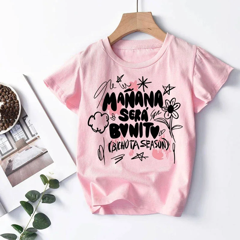 Abbigliamento Kid T Shirt Manana Sera Bonito Karol G Bichot bambini T-Shirt abbigliamento per bambini Tshirt top Tee ragazzi ragazze Tee Baby Tops