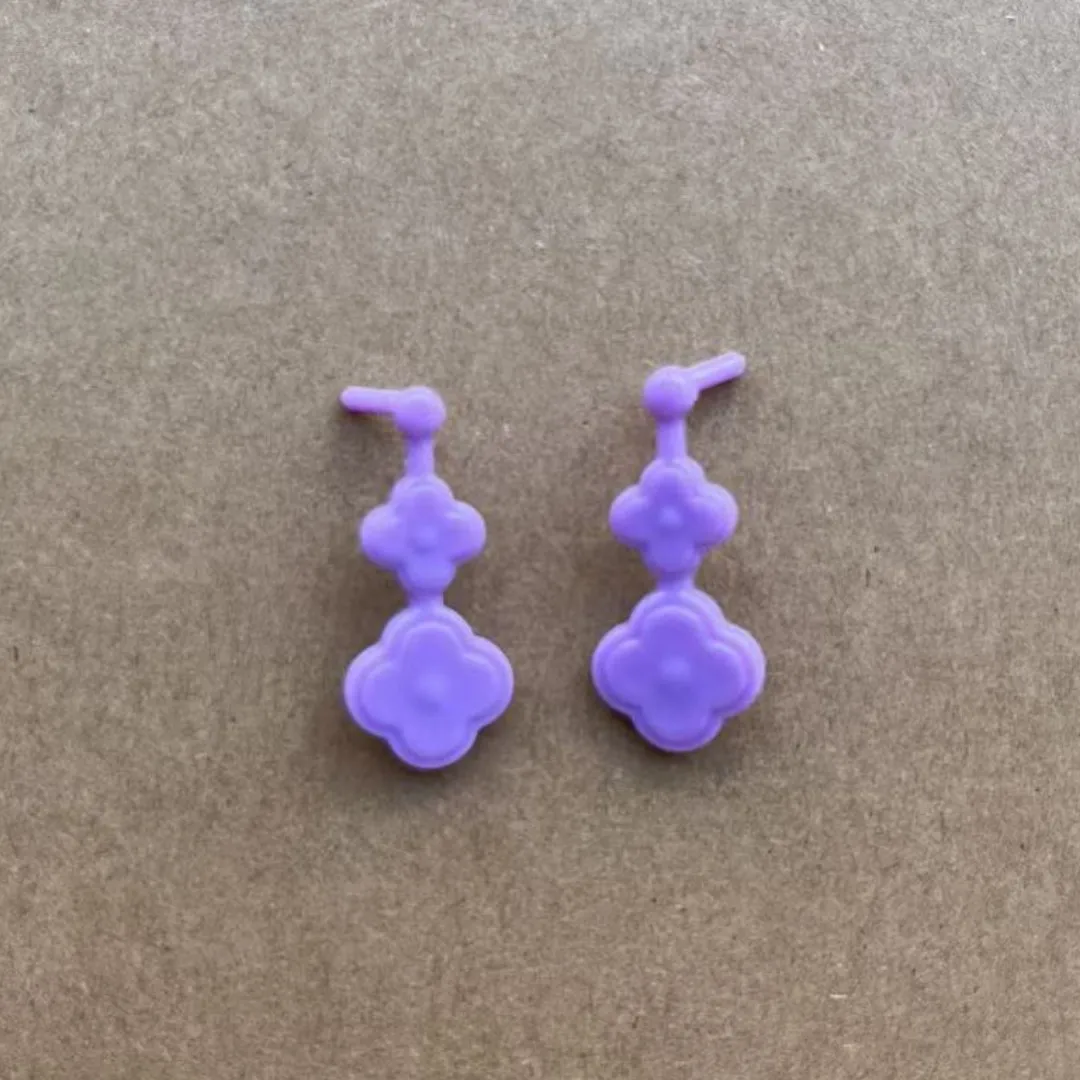Multi-shape Earrings Doll Decorations 1/6 Stars Hearts Flowers Cookies Lantern Design Cute DIY Doll Accessories - view 4