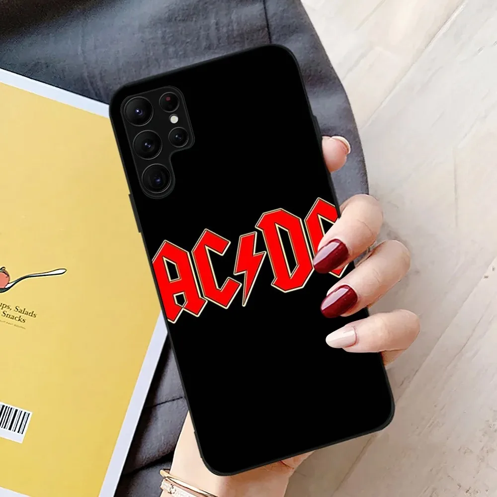 Band A-ACDCs Music Logo Cool Phone Case For Samsung Galaxy A52 A72 A53 A70 A91 A80 A71 A73 S Shell