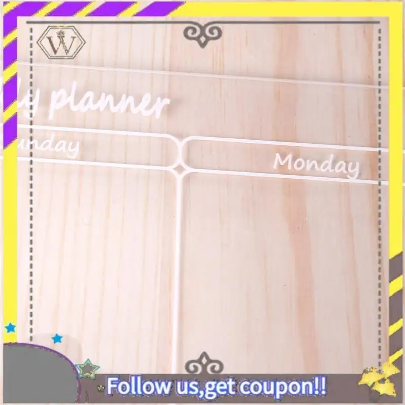 New Dry Wipe Calendar Magnetic Board Fridge Calendar Acrylic Whiteboard Easy To Use A