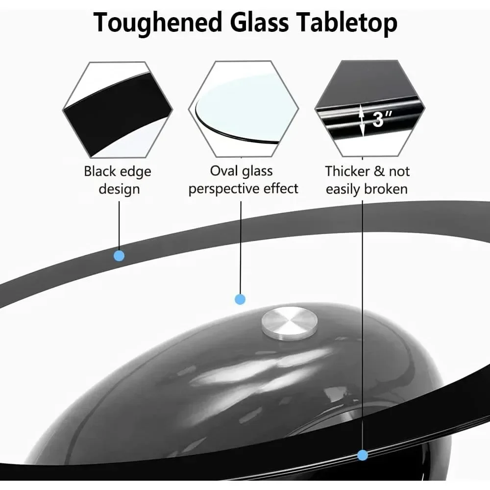 Couch tisch, Hochglanz-Hohl regal aus gehärtetem Glas, Couch tisch