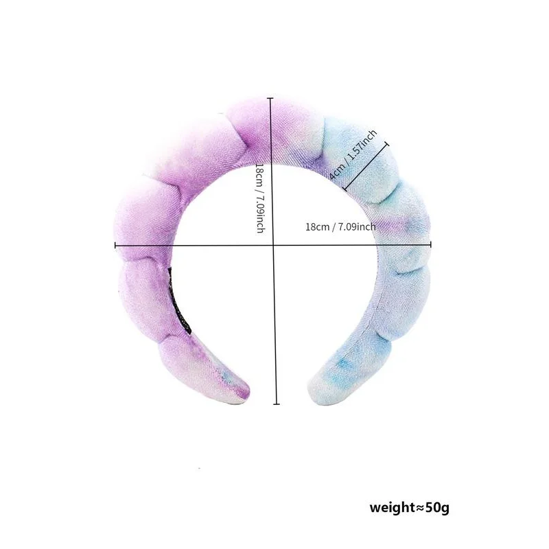 Tie Dye Hair Hoop, Casual Colorful Ombre Hair Hoop for Women & Girls, Fashion Hair Accessories for Party, Daily Clothing Decor