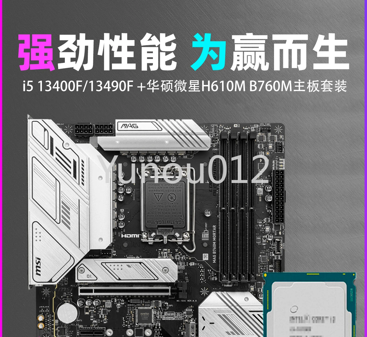 DDR5 i5 13400F/13490F B760m H610  CPU