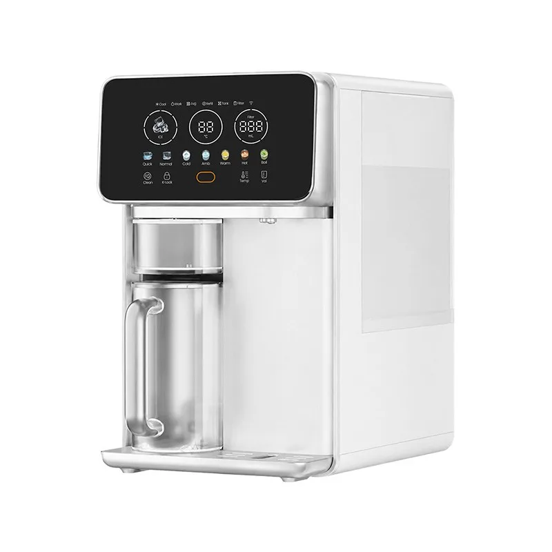 Electric Household Portable RO Water Dispenser With 12°C Cold Ice Water And Instant Hot Water Purification System