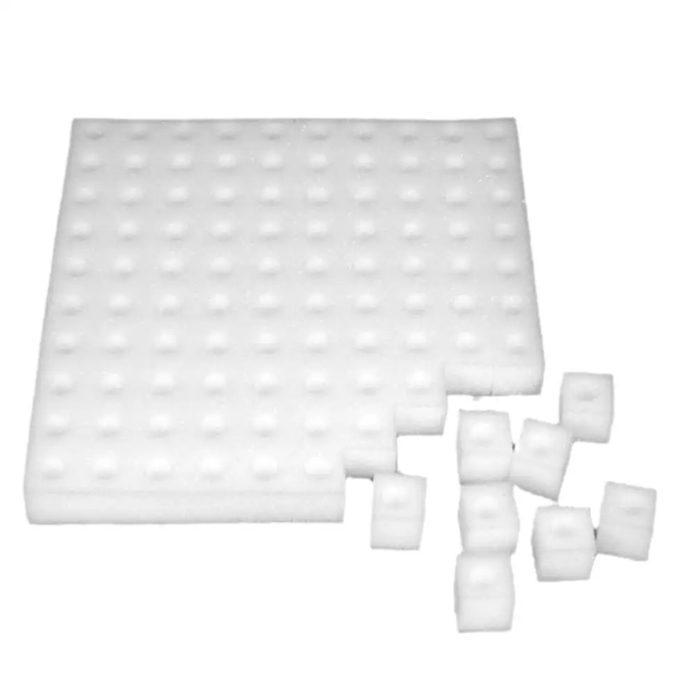 100 pieces White Seedling Sponge Soilless Hydroponic Garden Seedlings Nursery Pots Cultivation Plant Collar Vegetables Clon E1C1