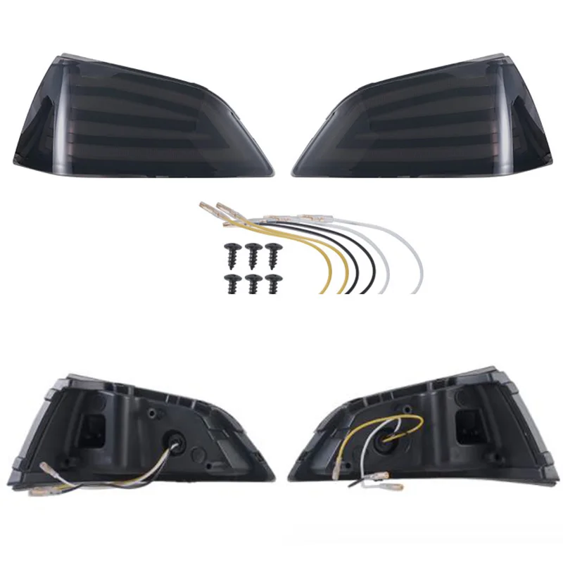 1Pair LED Rear Fender Tail light Turn Signal Lamp For Gold Wing GL1800 01-17 LED Rear Running Brake Lights Tail Lights