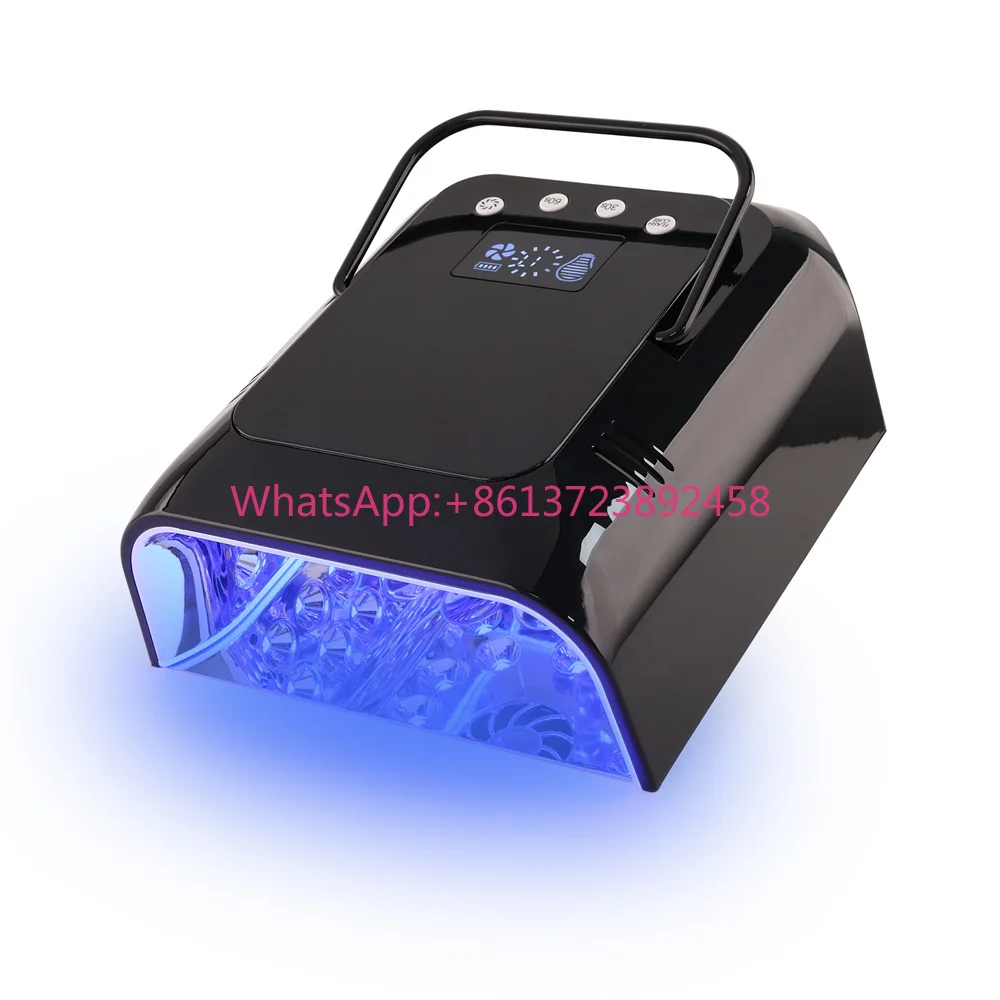 Newly Launched Professional Nail Lamp Wireless 108W 42 Bulbs Built-in Cooling Fan Ideal for Builder Gel to Prevent Overheating