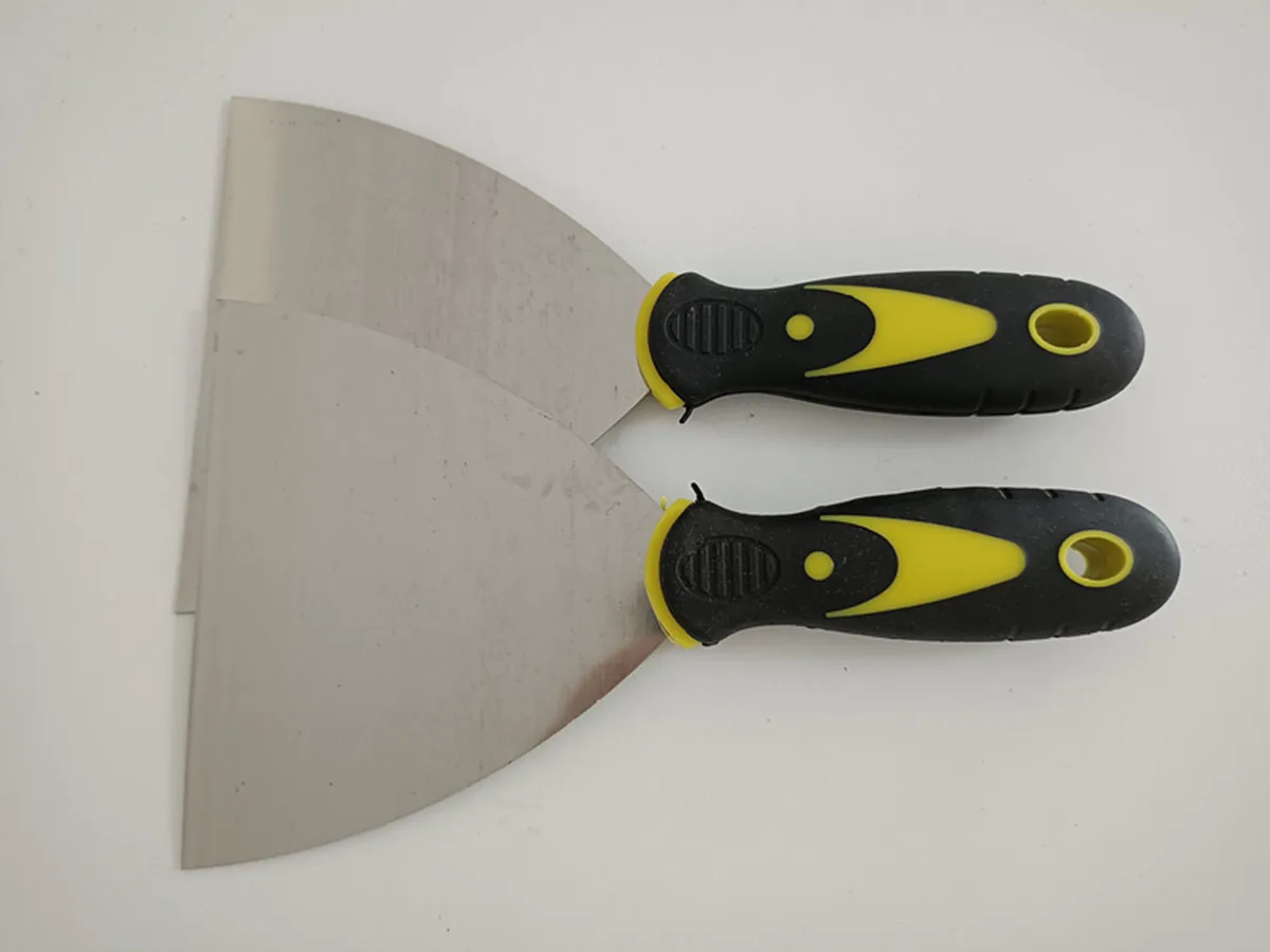 1pc 5 inch Putty Knife  Scraper Blade Scraper Shovel Carbon Steel Plastic Handle Wall Plastering Knife Hand Tool 215x125mm