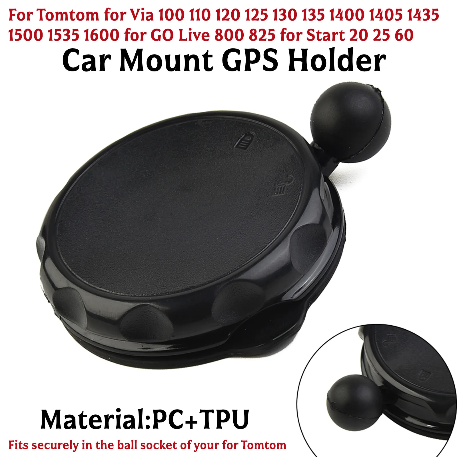 Para TomTom Via Go Live 800 20 25 parabrisas de coche soporte de ventosa soporte GPS soporte de coche soporte GPS accesorios de coche