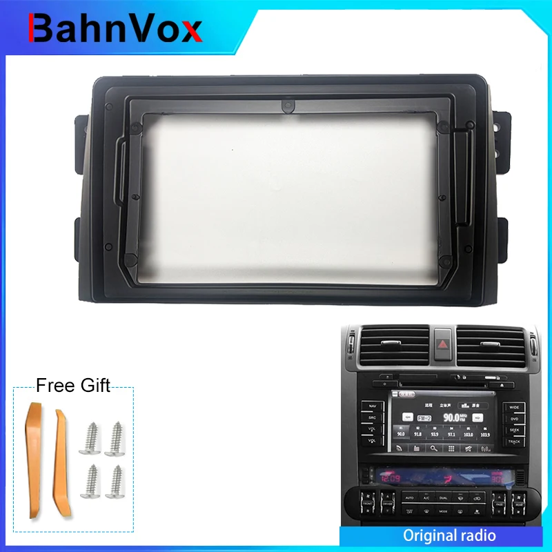 9 inch Android Car Radio frame for KIA borrego mohave 2008-2012 2din Stereo GPS Fascia bezel Panel Adapter wire harness