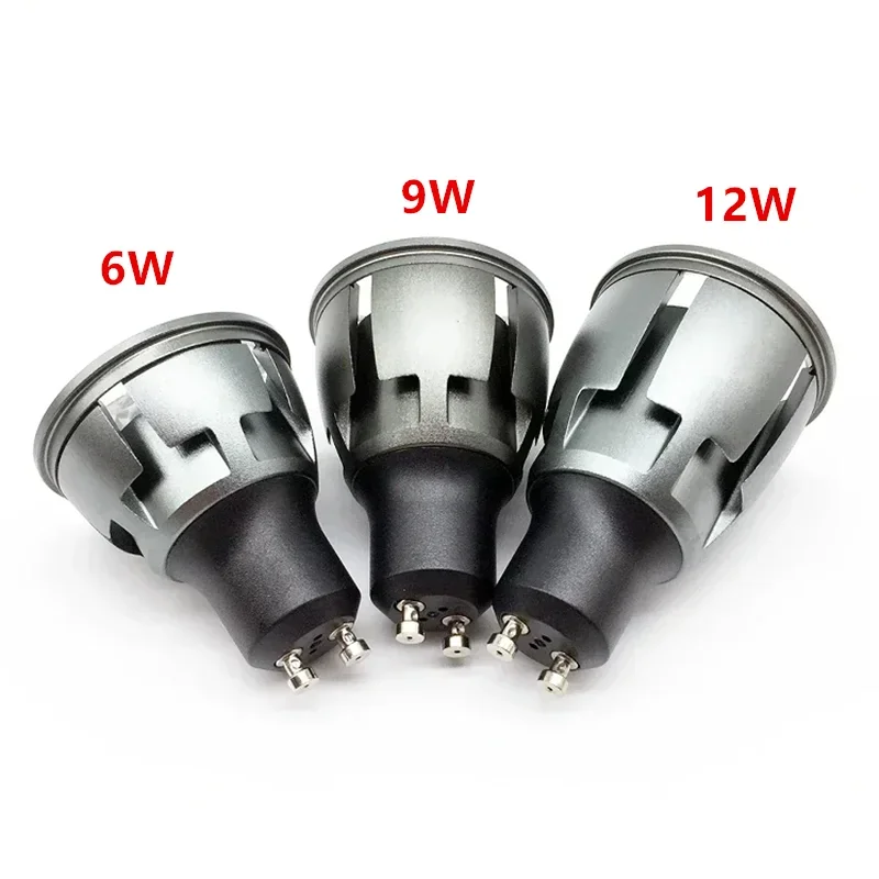 4PCS  Super Bright Dimmable GU10 / GU5.3 / E27 / MR16 COB 6W 9W 12W LED Bulb Lamp 85-265V 12V Spotlight Warm White / Cold White