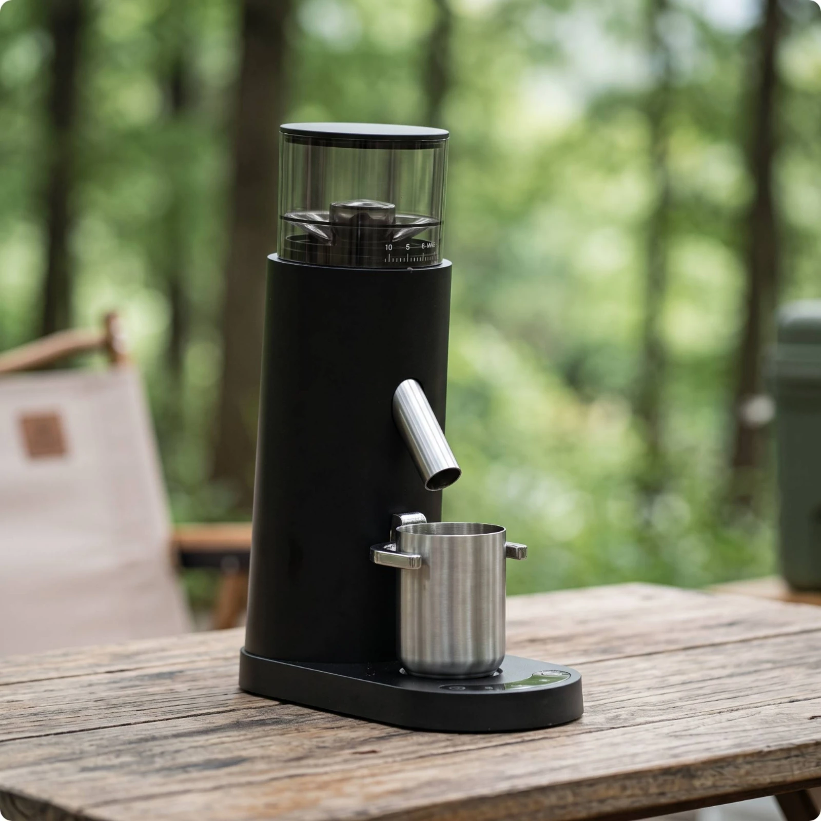 Electric Coffee Grinder Professional Coffee Grinder with Dosing Cup Anti-Static Zero-Retention for Baristas, Espresso, Pour-Over