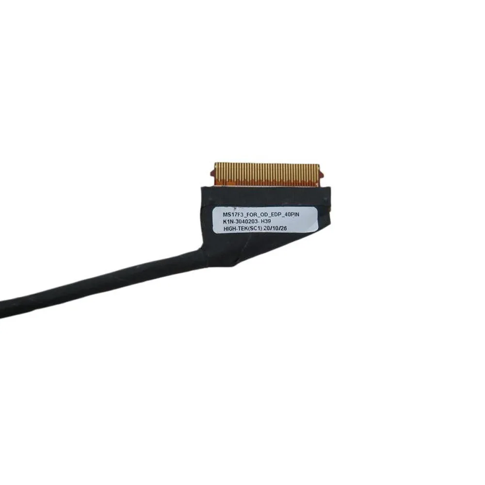 C=For Laptop LCD Cable  MSI GF75 MS17F3 K1N-3040203-H39 MS-17F3 40PIN