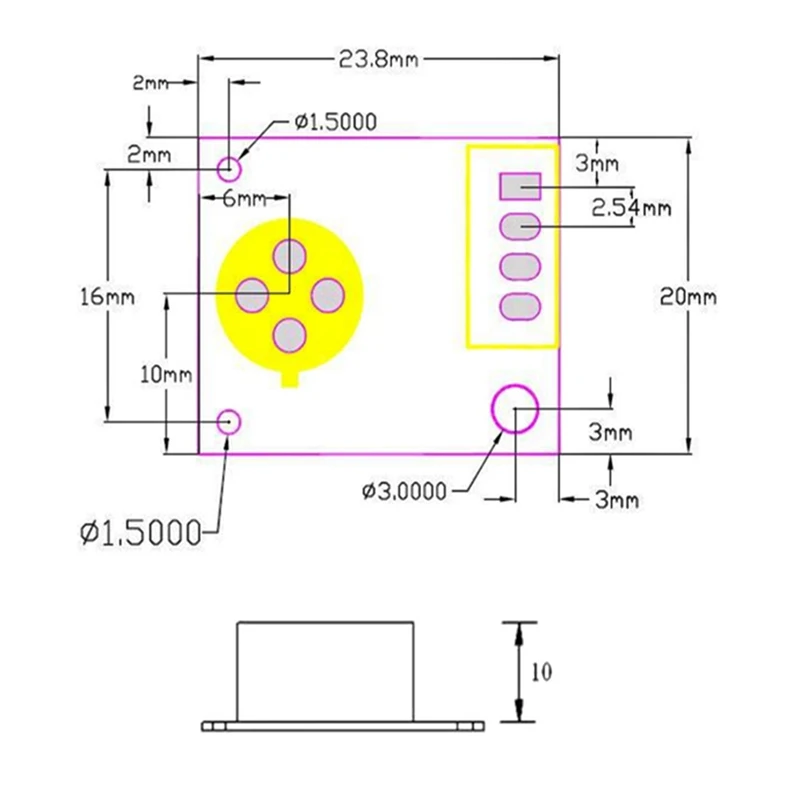 5Pcs Air Pollution Sensor JW01-C02-V2.2 VOC Air Quality Detection Module ZP07 MP503 For C02 Benzene Formaldehyde Alcohol