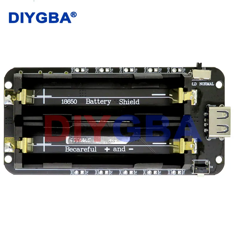 Two Voltage 18650 Lithium Battery Shield V8 Mobile Power Expansion Board Module 5V/3A 3V/1A Micro USB For Arduino ESP32 ESP8266