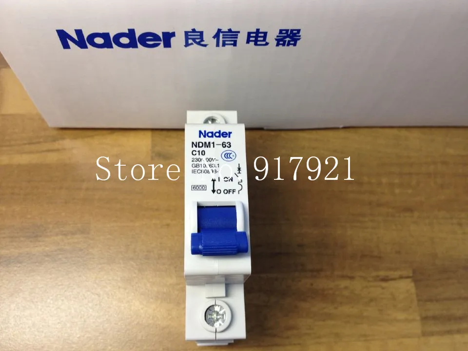 [ZOB] The letter NDM1-63 Nade genuine new C10 mini circuit breaker 1P10A air switch  --12pcs/lot