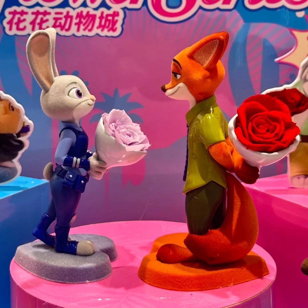 

Zootopia Flower series Blind Box Cute Nick Judy Action Figure Zootopia Plush Doll Mystery Box Anime Cartoon Collection Model Toy