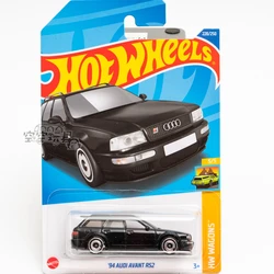 Original Hot Wheels Car Models Classic Black '94 Audi Avant Rs2 Toys for Boys Alloy Die-casting Vehicle Gifts C4982 NO.228 1/64