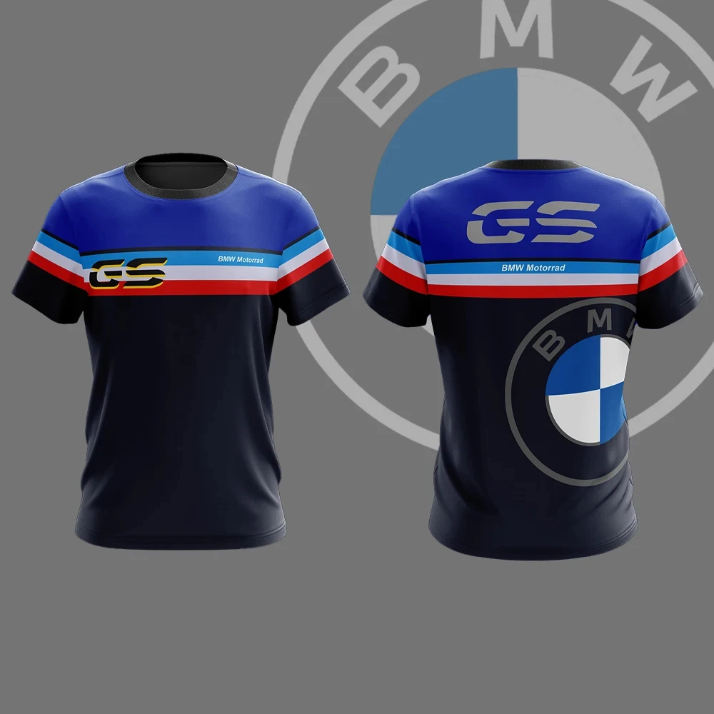 

25 Summer BMW Men's Quick-drying T-shirt Short-sleeved Competition Motorcycle Racing Hot-selling Casual Loose Fashion Breathable