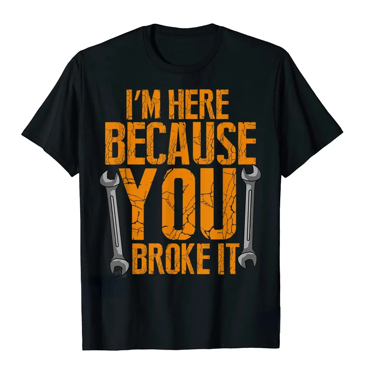 Funny Maintenance Worker Gifts T-Shirt Dominant Mens Short-sleev Cotton Breathable Casual Shirt Fashion Tops Men Clothing Tops