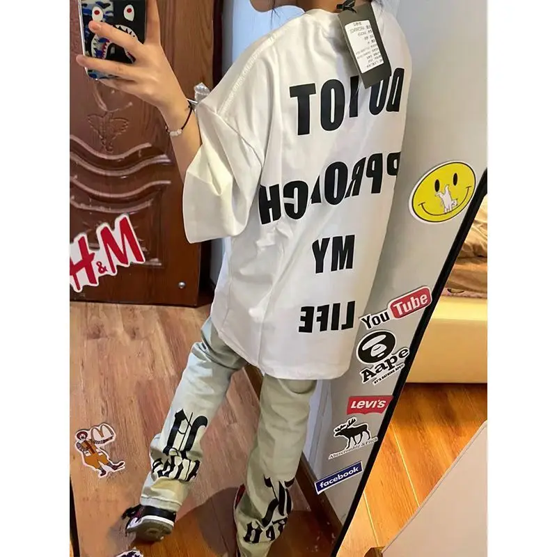 

Футболки с коротким рукавом, женские винтажные хлопковые облегающие футболки в стиле панк, субкультура, уличная одежда в стиле Харадзюку, повседневная летняя молодежная модная повседневная одежда