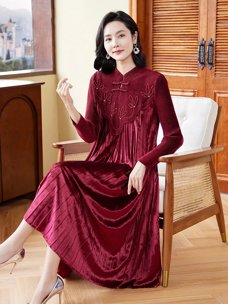 

2023 Autumn And Winter Women's Large Size Wedding Dress For Mothers