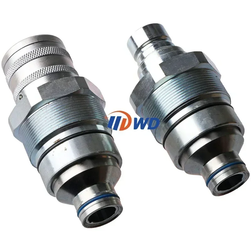 For Hydraulic Quick Coupler Male Female Flat Face Coupler Kit for Bobcat Kubota Tractor Excavator Loader 7246802 7246799