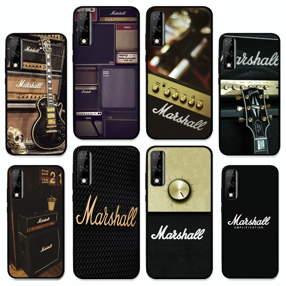 Music brand M-Marshalles Phone Case For Huawei Y9 6 7 5 Prime Enjoy 7s 7 8 plus 7a 9e 9plus 8E Lite Psmart Shell