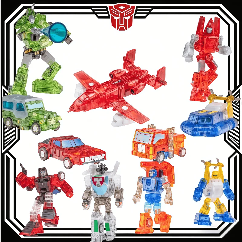 

В наличии: НОВИНКА! Прозрачный подарочный набор фигурок NEWAGE, 6 штук: Wheeljack, Hound, Huffer, Seaspray, Windcharger, Powerglide.