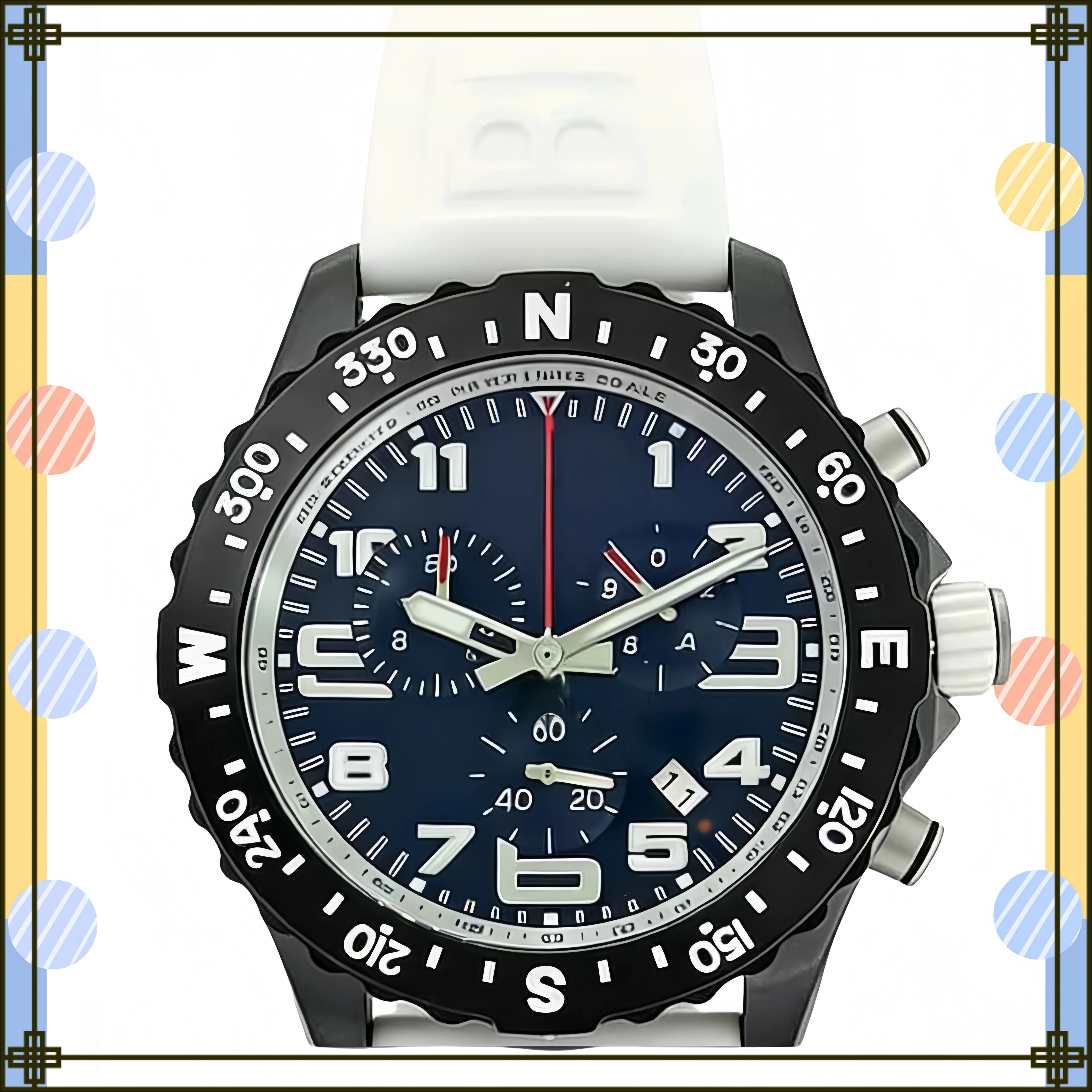 Customized Watches 45mm men's watch, made of 904L steel, Quartz movement-b