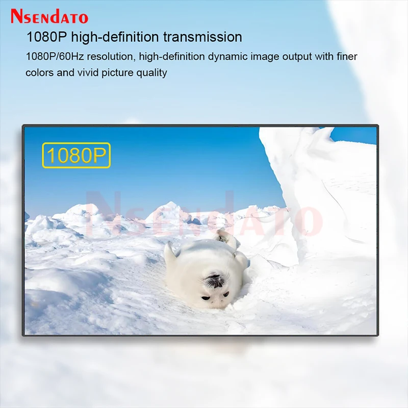 2.4G/5G Wireless HDMI Extender 500M 1080P HDMI Video Audio Transmission for sharing Screen Camera SLR Laptop to TV Projector