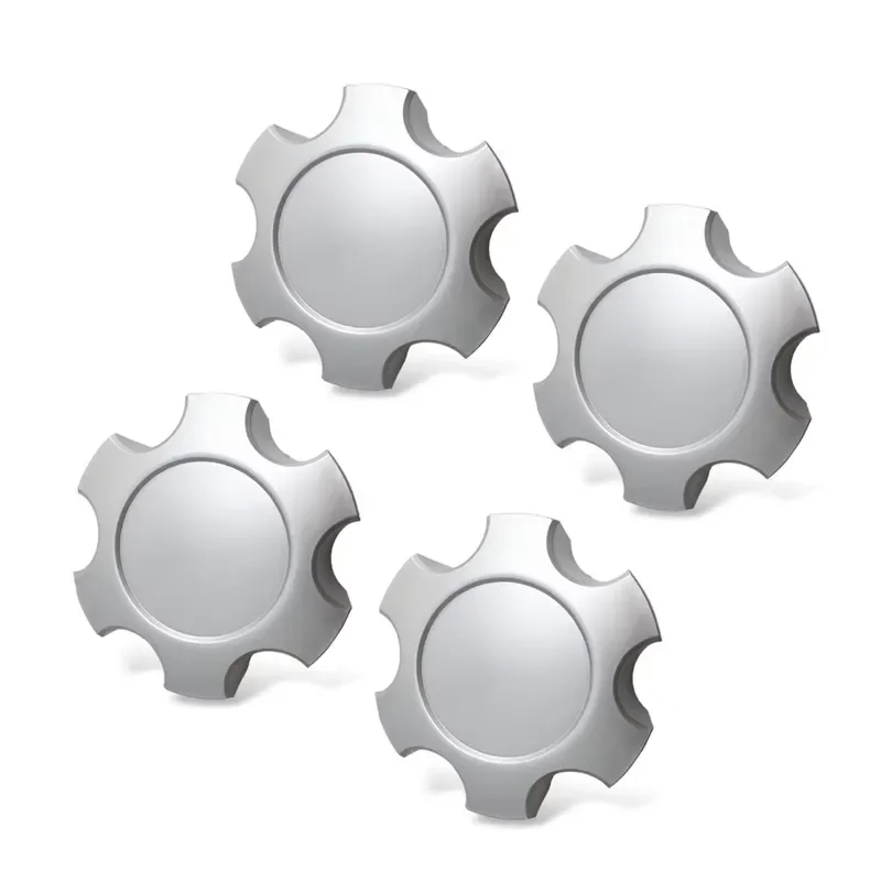 4pcs Silver Wheel Center Hub Caps for 6 Lugs Tundra Sequoia 17 Inch 10 Spoke Wheel Rim Cover